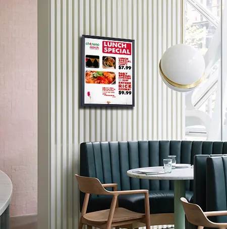 12x24 Frame Euro-Style Top or Side Load Poster Frame, Metal  Sign Holder with Slide-in Design
