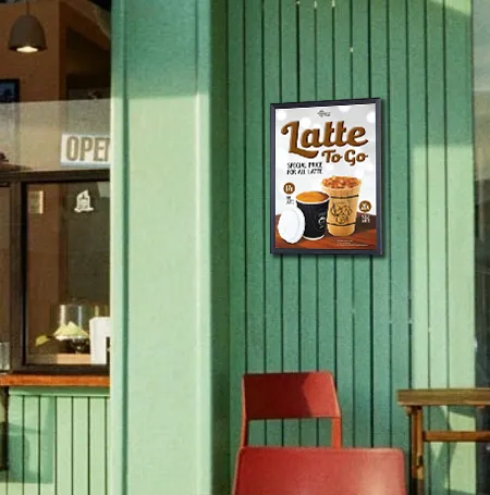 12x24 Frame Euro-Style Top or Side Load Poster Frame, Metal  Sign Holder with Slide-in Design