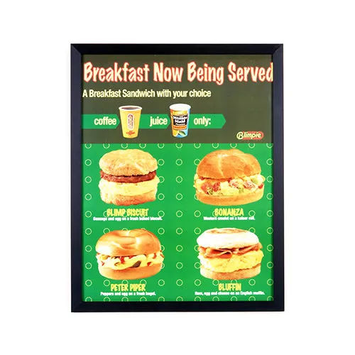 12x24 Frame Euro-Style Top or Side Load Poster Frame, Metal  Sign Holder with Slide-in Design
