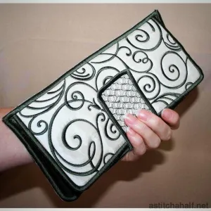 Art Deco Checkbook Book Cover or Coupon folder