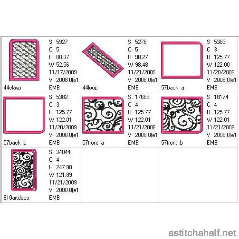 Art Deco Checkbook Book Cover or Coupon folder