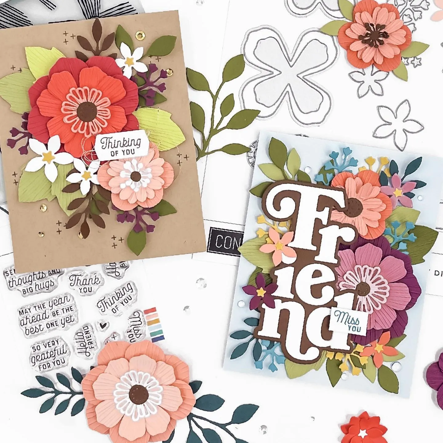 CONCORD & 9 th :  Paper Posy | Embossing Folder & Die Bundle