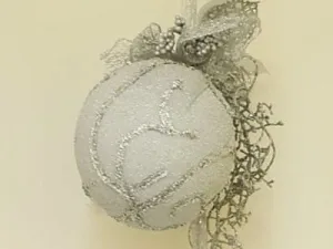 Hanging silver baubles