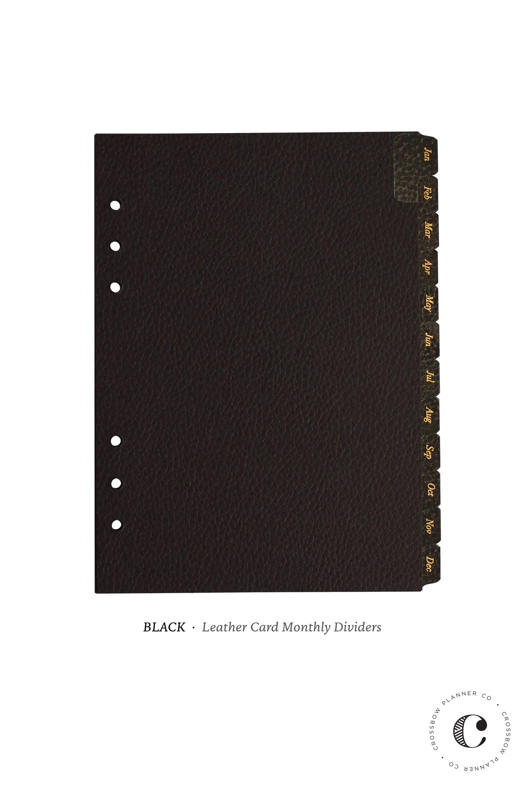 Leather Card Monthly Dividers: A5 and Personal Size