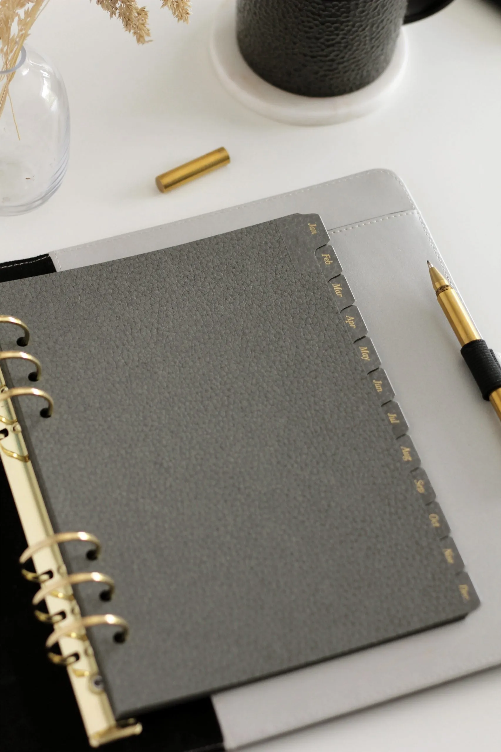 Leather Card Monthly Dividers: A5 and Personal Size