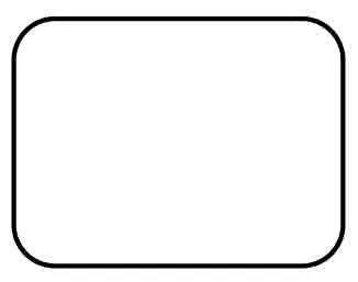 Rounded Edge Rectangular Self Adhesive Plain Label - 1000 Labels (1" x 1 1/2")