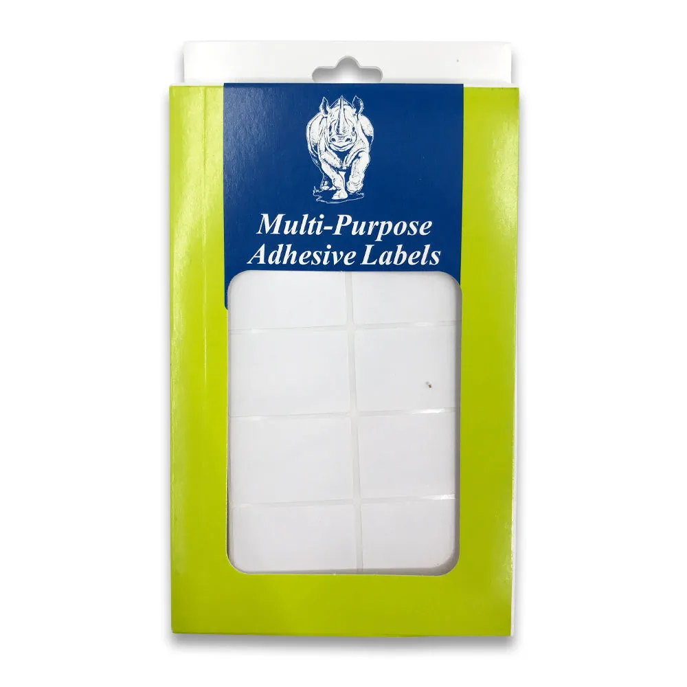 Rounded Edge Rectangular Self Adhesive Plain Label - 1000 Labels (1" x 1 1/2")